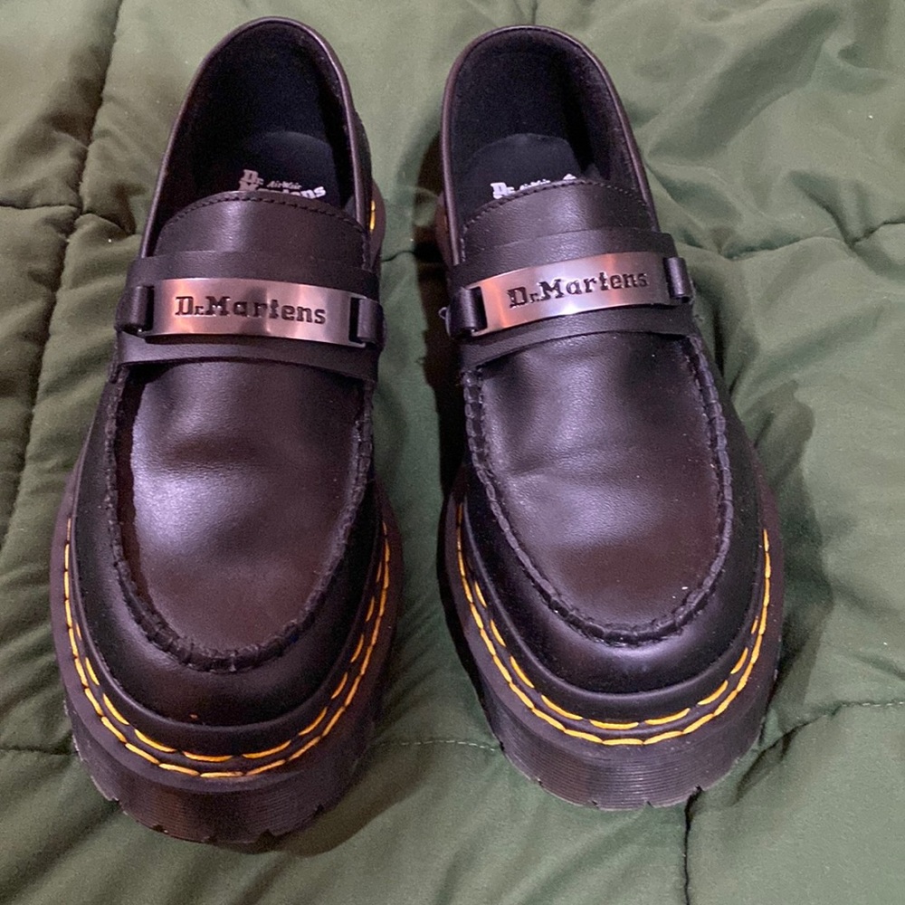 Dr. Marten Bex platform Penton Loafers double stitch